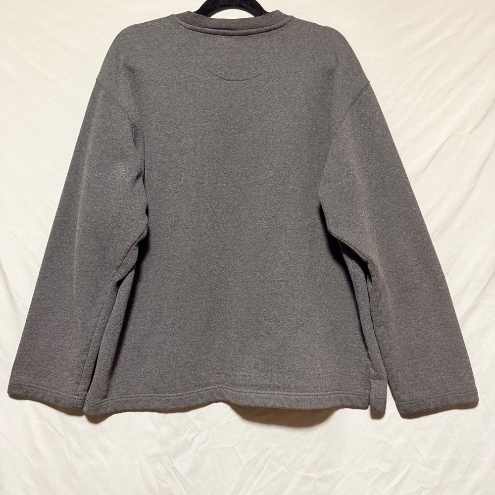 Aeropostale Dark Gray w/Red Stripe Crewneck Pullover Mens XL, 87 Patch, Y2K - Picture 2 of 9